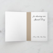 Paprika-streepjespatroon Bedankkaart (Binnen)