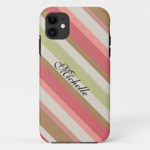 Paprika-streepjespatroon iPhone 11 Hoesje