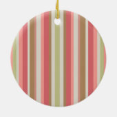 Paprika-streepjespatroon Keramisch Ornament (Achterkant)