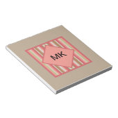 Paprika-streepjespatroon Notitieblok (Schuin)