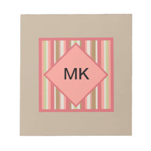 Paprika-streepjespatroon Notitieblok