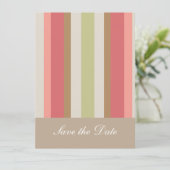 Paprika-streepjespatroon Save The Date (Staand voorkant)