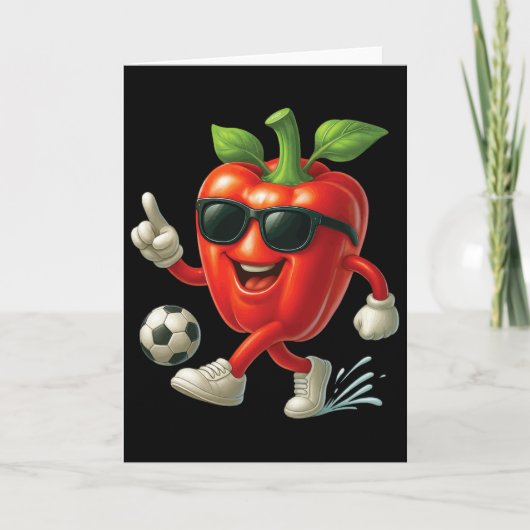 Paprika Voetbal  Kaart (Voorkant)