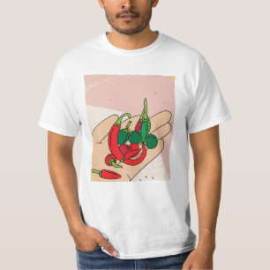 Paprika's voor voedingsmiddelen t-shirt