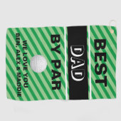 Pap's Caddy: Beste pa Golf Towel Golfhanddoek (Horizontaal)