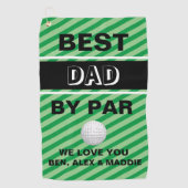 Pap's Caddy: Beste pa Golf Towel Golfhanddoek (Voorkant)