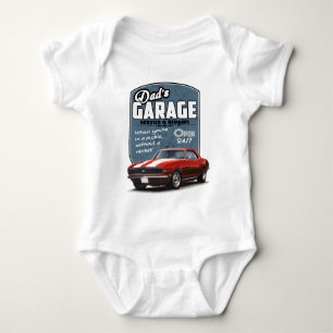 Pap's Garage Red Camaro Romper