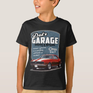 Pap's Garage Red Camaro T-shirt