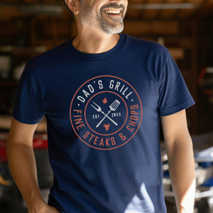 Pap's Grill-persoonlijk jaar ingesteld T-shirt
