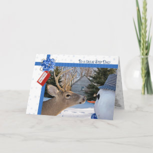 Pap's kerst feestdagen kaart