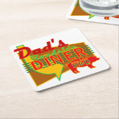 Pap's Onderzetters van Roadside Diner (Schuin)