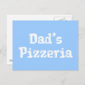 Pap's Pizzeria Cadeaus Briefkaart (Voorkant / Achterkant)