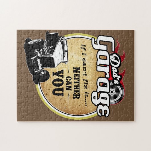 Pap's Retro Garage Legpuzzel (Horizontaal)