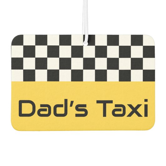 Pap's Taxi Auto Luchtverfrisser Gift (Voorkant)