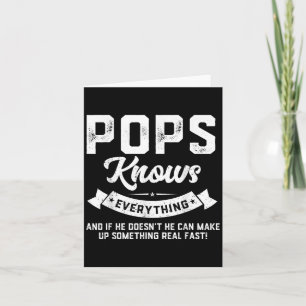 Paps Weet Alles - Humoristische Papa Daddy Paps Kaart