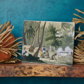 Papu-stam op het eiland Rawak, bord 20 van Le Fotoplaat (Zijkant)