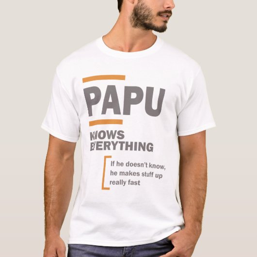 Papu weet alles | Papa en opa T-shirt