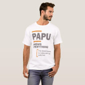 Papu weet alles | Papa en opa T-shirt
