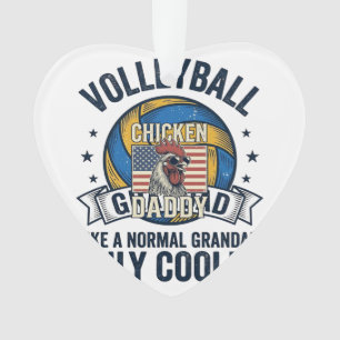 Papy volley-ball Design de t-shirt vintage drôle_1