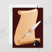 papyrus briefkaart (Voorkant / Achterkant)