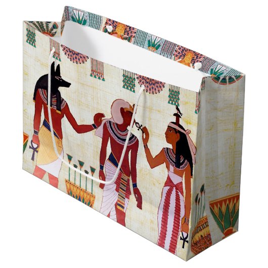 Papyrus Royal égyptien grand sac cadeau (Devant Angle)