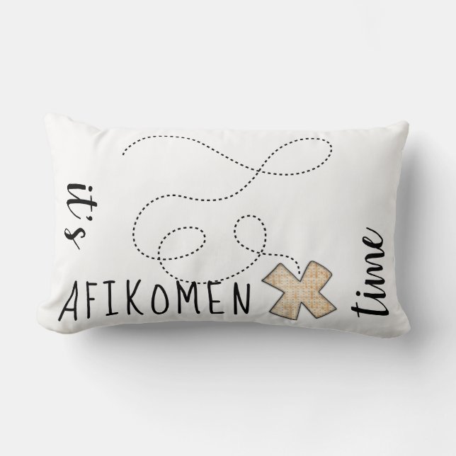 Pâque 13 x 21 Coussin C'est l'heure d'Afikomen (Recto)
