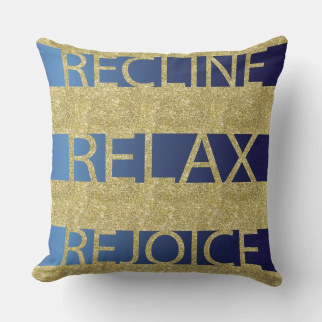 Pâque 20/20" Coussin "RRR Gld/Blue" (Recto)