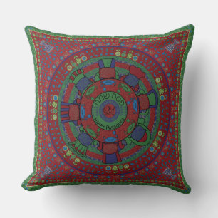 Pâque 20" x 20" Coussin La Table Seder