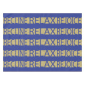 Pâque 52/70" Nappe "RRR Blue/Gold" (Devant (Horizontal))