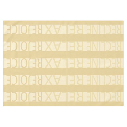 Pâque 60/84" Nappe "Passover R & R Tan" (Devant (Horizontal))