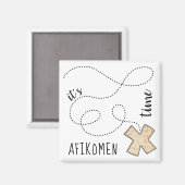 Pâque Carré Magnet Afikomen Temps (Recto/Verso)