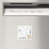 Pâque Carré Magnet Afikomen Temps (In Situ (Lave-vaisselle))