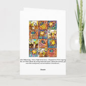 Pâque heureuse - carte d'ivoire de l'Israël de (Dos)