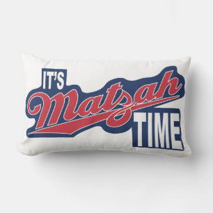 Pâque Lumbar Coussin "C'est le TEMPS DE MATZAH !"