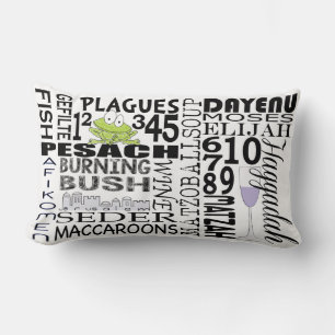 Pâque Lumbar Coussin "Dayenu & plus..."