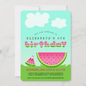 Pâque Rose Anniversaire Pique-Nique Invitation (Devant)