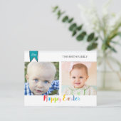 Pâques 2 cartes postales de photo (Debout devant)