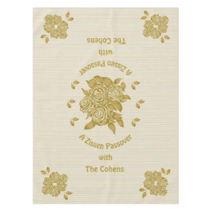 Pâques 52/70" Nappe "Sèder personnalisé"