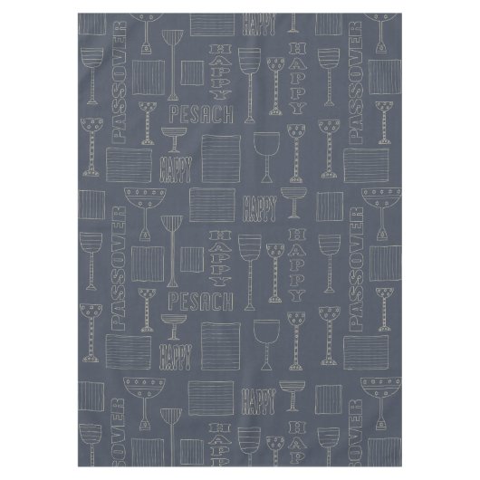 Pâques 60/84" Nappe "Vin et Matza passover" (Devant)