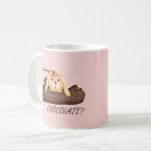 Pâques a dit quelque chose de CHOCOLATE Mug (Devant gauche)
