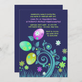 Pâques Anniversaire Invitation (Devant / Derrière)