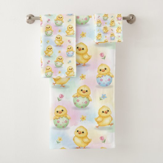 Pâques aquarelle bébé poussin mignon (En situation)