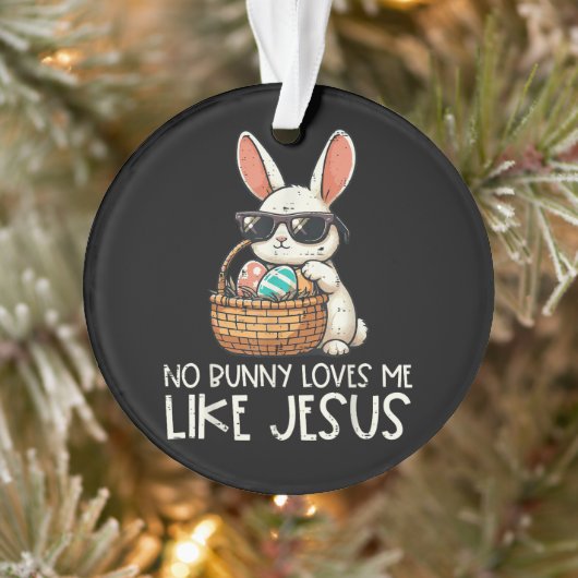 Pâques aucun lapin ne m'aime comme Jésus chrétien (Arbre)