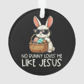 Pâques aucun lapin ne m'aime comme Jésus chrétien (dos)