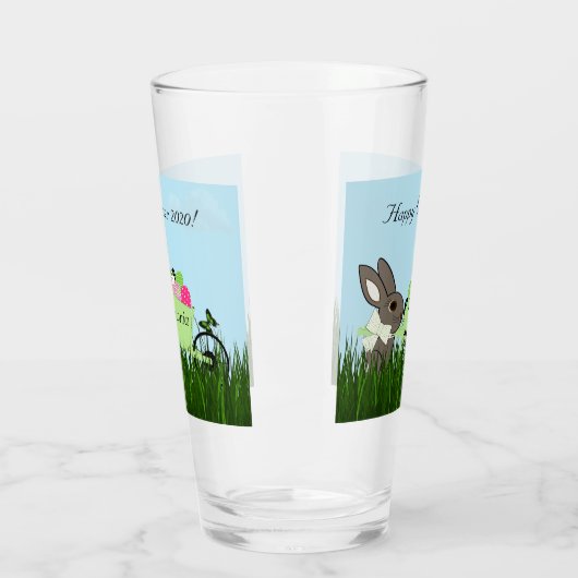 Pâques Boire des verres Bunny Roussette d'oeufs (Gauche)