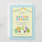Pâques Brunch Bunny Invitation (Devant)