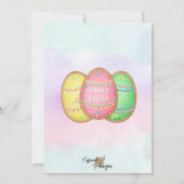 Pâques Brunch Charcuterie Fête Invitation (Dos)