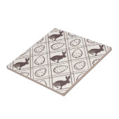 Pâques carreaux marron (Côté)