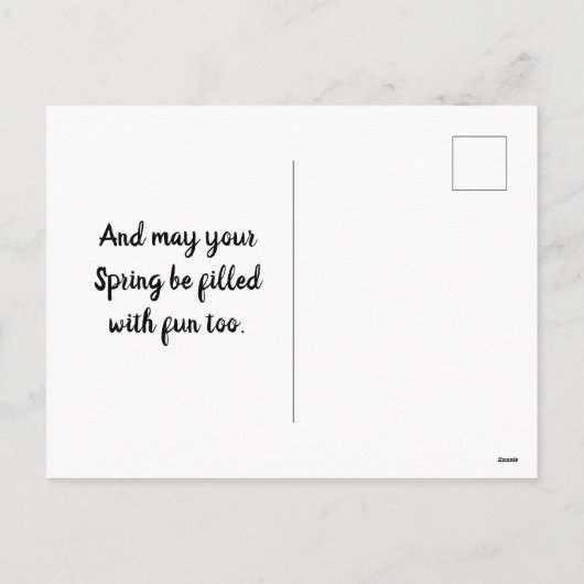 Pâques Fille Avec Poussins Carte Postale (Dos)