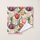 Pâques Fleur de Tulipe (Gant de toilette)